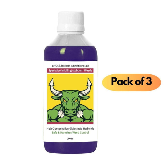 High-Concentration Glufosinate Herbicide All Crops,Organic (Pack of 3)